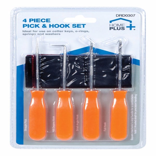 5 In. L Hook And Pick Set 4 Pc